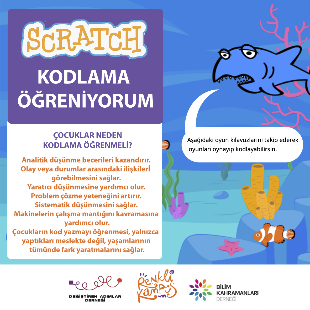 Scratch : Çocukların Kodlama Öğrenmesi için Eğlenceli Bir Uygulama